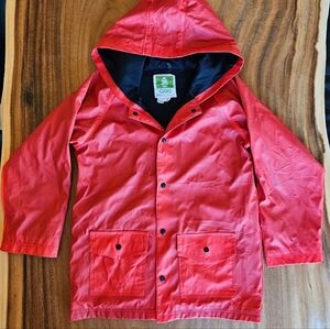 OAKI Kids Red Rain Jacket Size 8